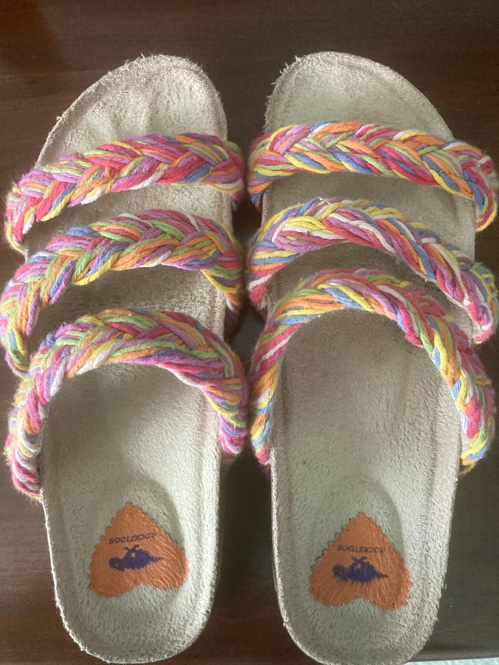 Rocket Dog Multicolor Braided Strap Sandals 9M